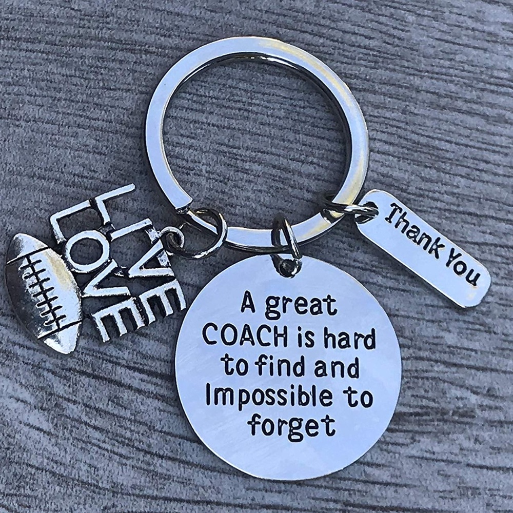 Football Coach Keychain, Football Gift